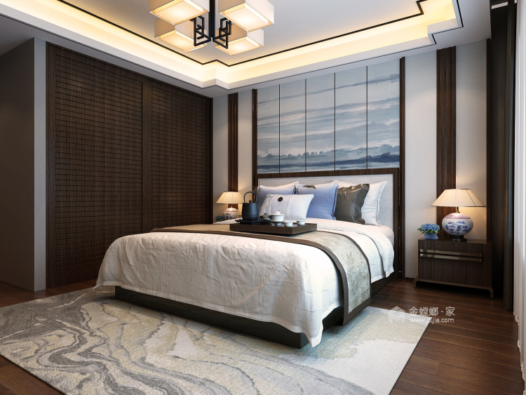 200㎡人文艺术演绎东方之美-卧室效果图及设计说明