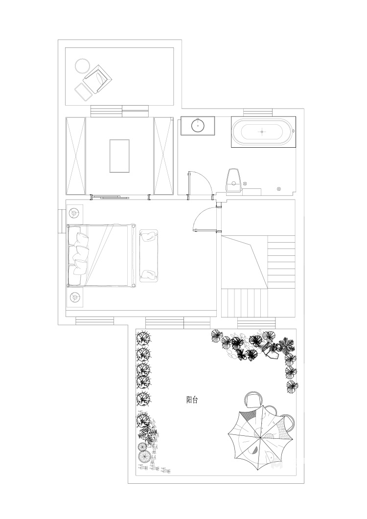 200m²欧式别墅、带你体验不一样的感觉-平面布置图