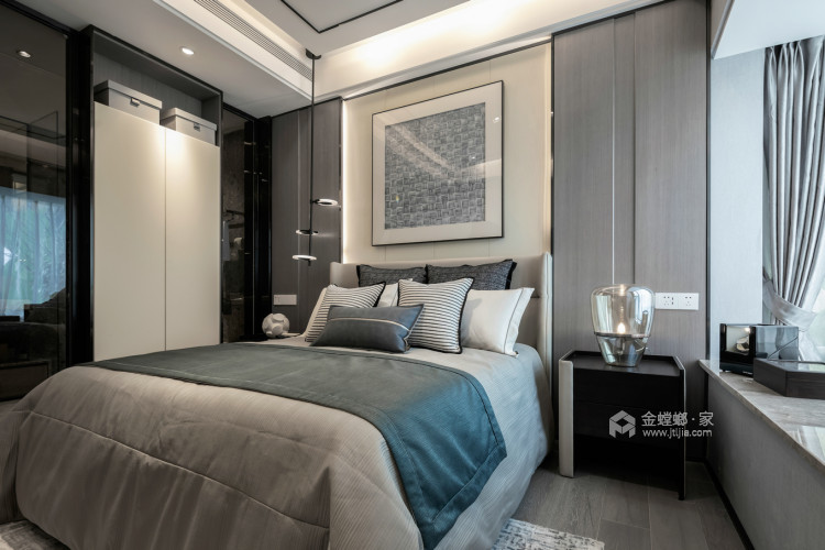 128㎡现代风——生活的本质-卧室效果图及设计说明