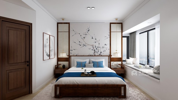 192㎡汇彩园——沉静之美-卧室效果图及设计说明