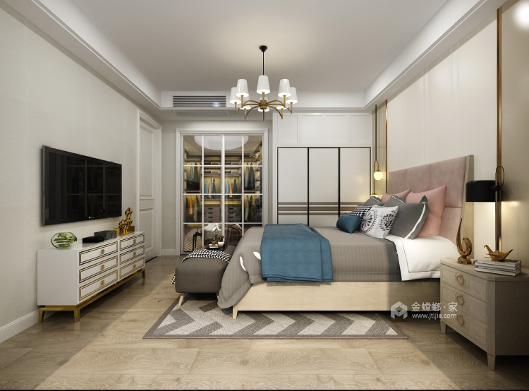140平复式·简雅现代，让家有不一样的温馨-卧室效果图及设计说明