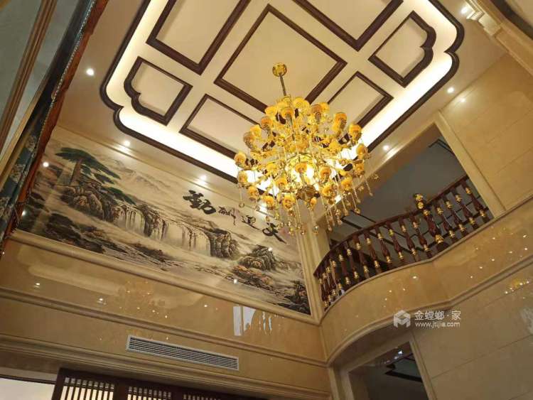 500平长山晏乡中式风格-永恒的经典-客厅效果图及设计说明