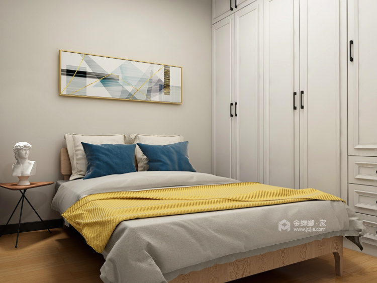 现代轻奢，恰到好处的精致-卧室效果图及设计说明