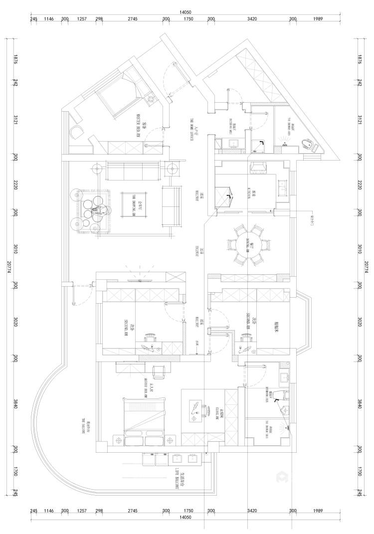 嘉电花园东17B-平面设计图及设计说明