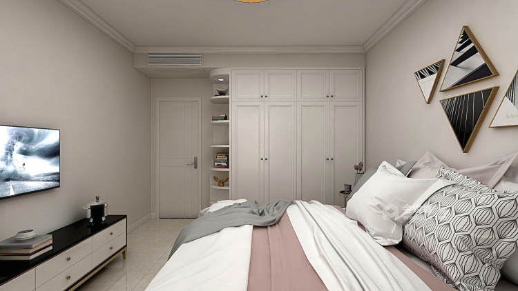 清风雅室-卧室效果图及设计说明