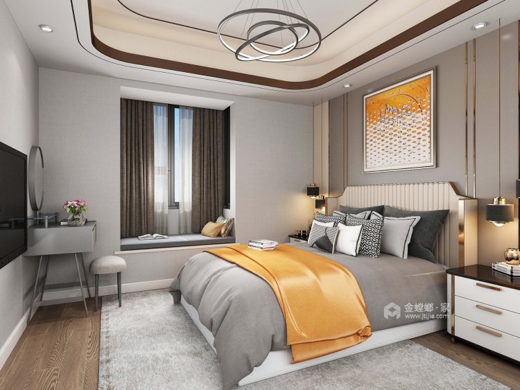 大势风格，精致的轻奢北欧-卧室效果图及设计说明