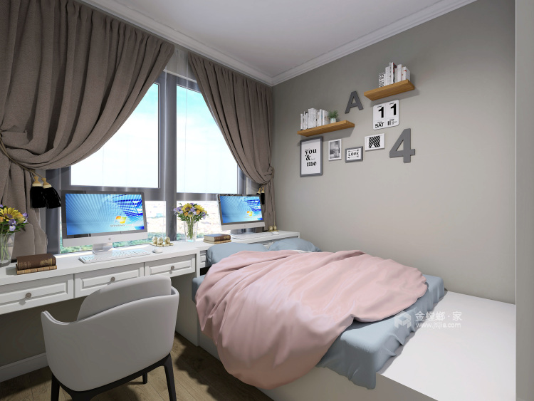 现代简约风-卧室效果图及设计说明
