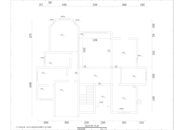 中式别墅-业主需求&原始结构图