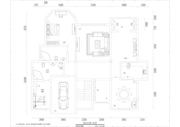 中式别墅-平面设计图及设计说明