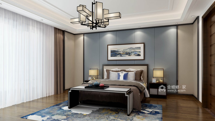 文雅新中式-卧室效果图及设计说明