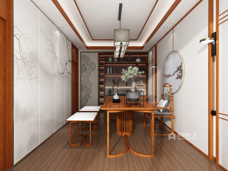 中式风格-卧室效果图及设计说明