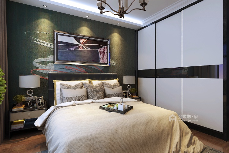 后现代风格-卧室效果图及设计说明