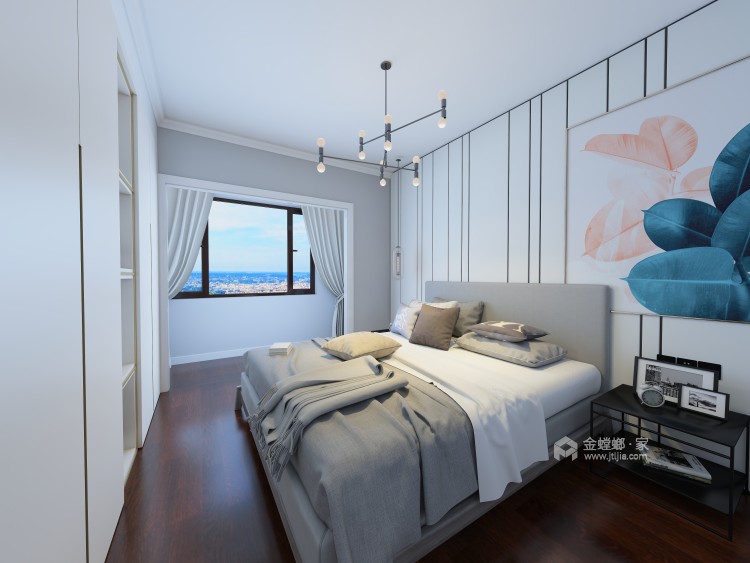 120㎡  现代 3室-卧室效果图及设计说明