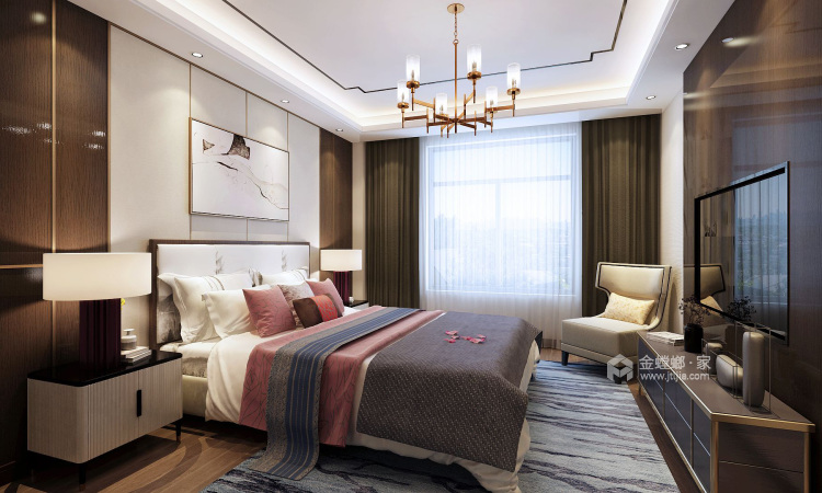 东方极境︱中国式的优雅奢华-卧室效果图及设计说明