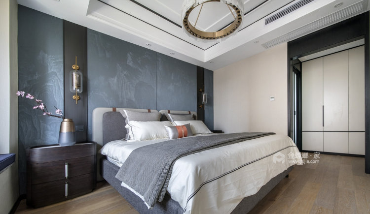 新中式之美-卧室效果图及设计说明