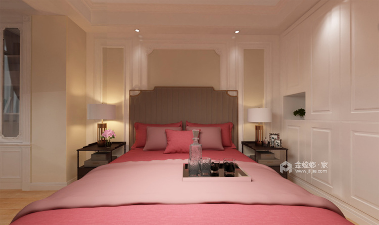 简欧与生活的完美融合-卧室效果图及设计说明