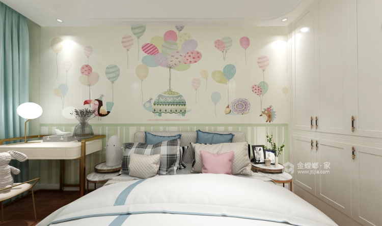 简欧与生活的完美融合-卧室效果图及设计说明