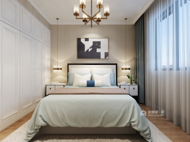 宜家宜居现代风-卧室效果图及设计说明