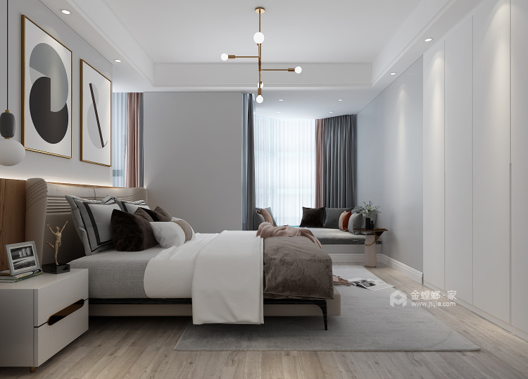 北欧风格-卧室效果图及设计说明