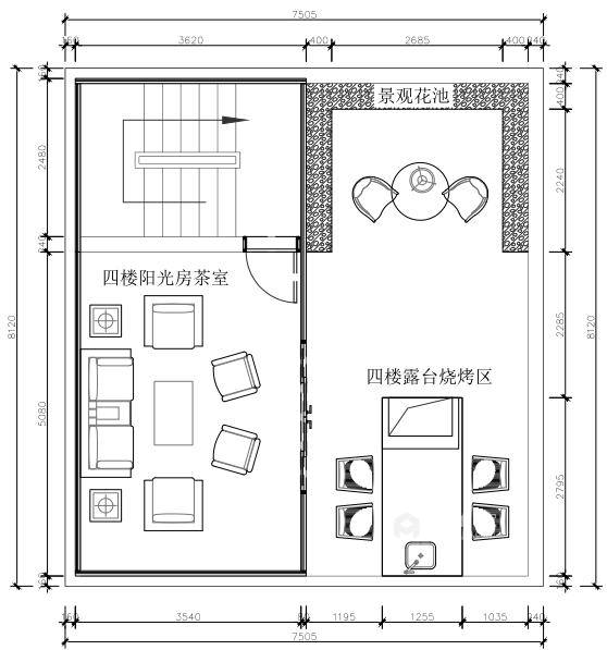 宿松王总别墅新中式设计方案-平面设计图及设计说明