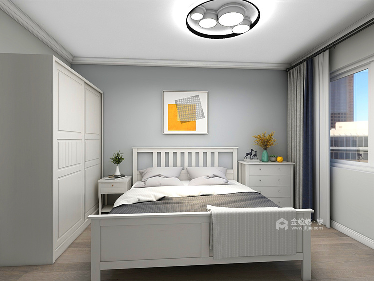 蓝颜-卧室效果图及设计说明