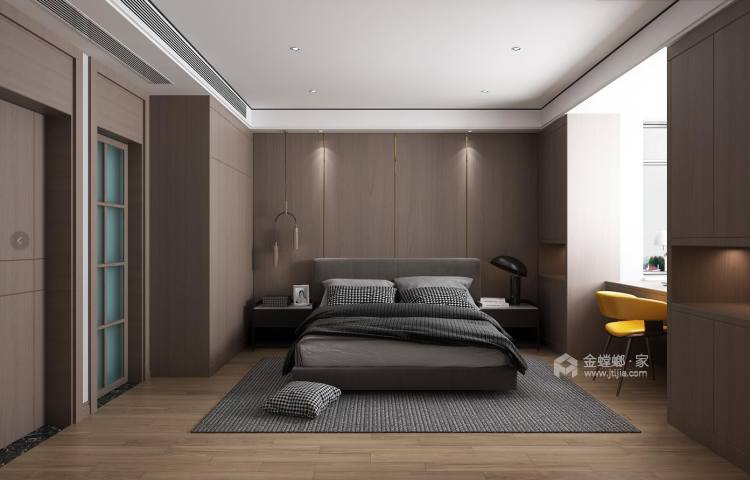 180㎡现代风格~-卧室效果图及设计说明
