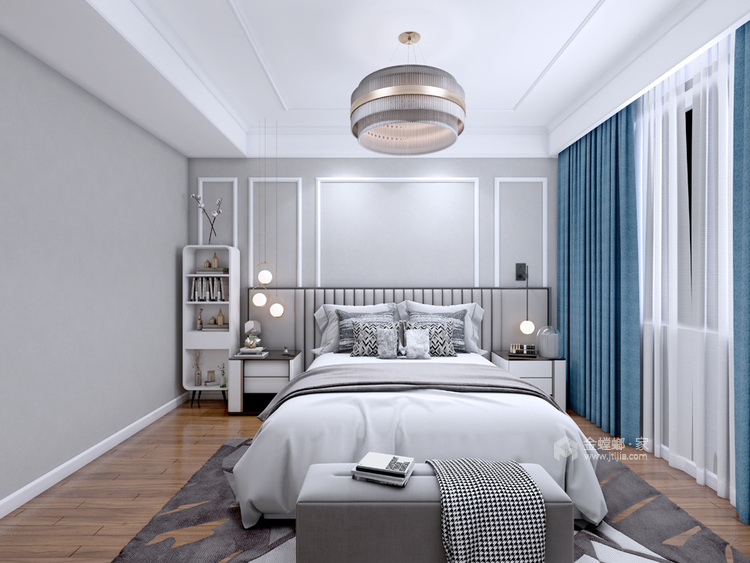 现代轻奢之家-卧室效果图及设计说明
