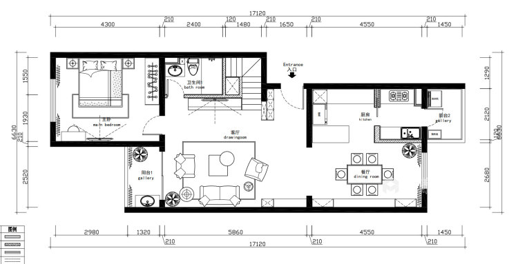 新中式4室156平-平面设计图及设计说明