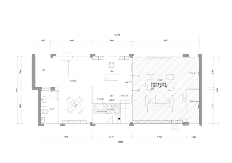 淡雅柔和的港式风桃园别墅-平面设计图及设计说明