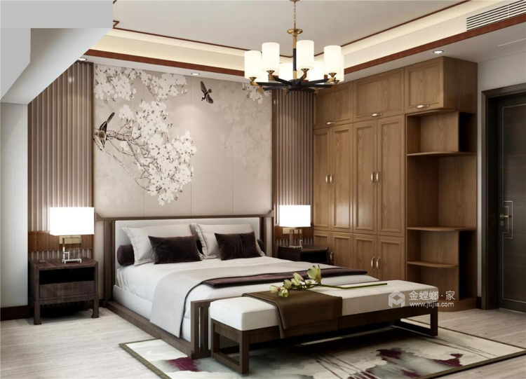 最美的东方设计-卧室效果图及设计说明