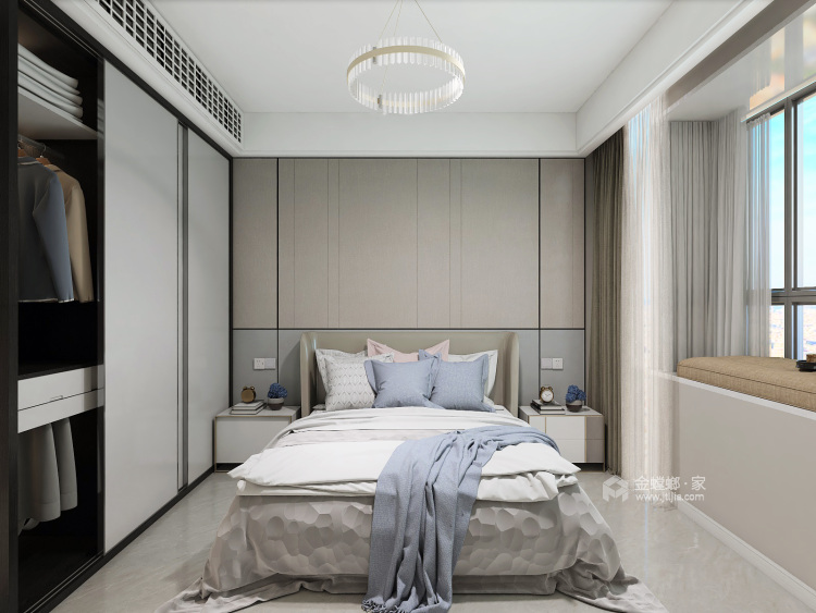 现代简约，家就该是你钟爱的样子-卧室效果图及设计说明