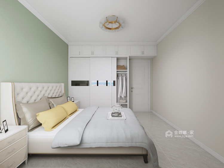 105平简美风格-卧室效果图及设计说明