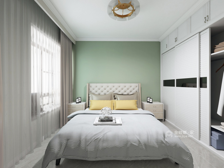 105平简美风格-卧室效果图及设计说明