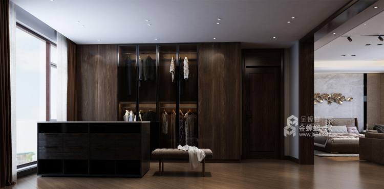 300平龙湖领墅现代风格-卧室效果图及设计说明