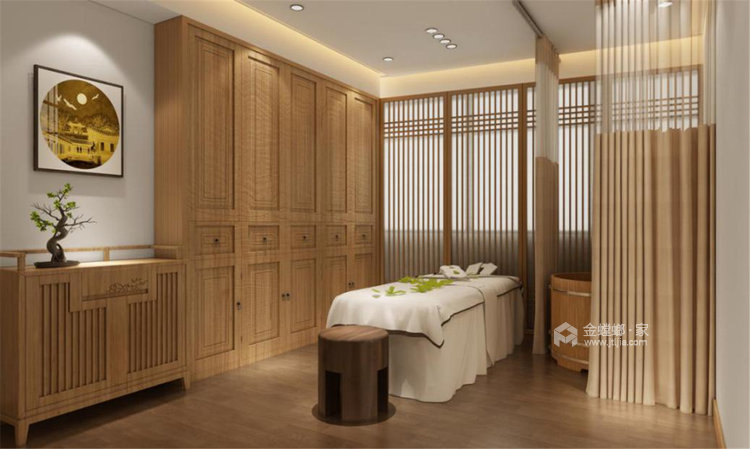 380平世纪江尚新中式风格-中医馆的禅意美学-空间效果图