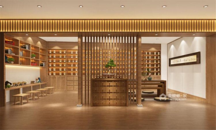 380平世纪江尚新中式风格-中医馆的禅意美学-卧室效果图及设计说明