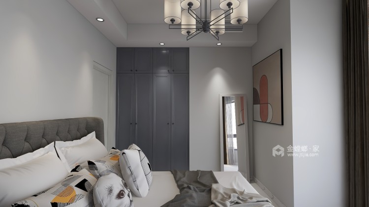 62平碧桂园现代风格-卧室效果图及设计说明