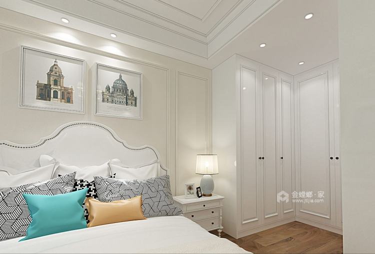 85平中心城现代风格-卧室效果图及设计说明