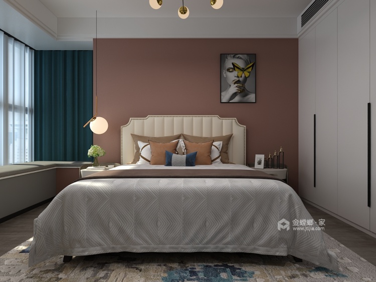 120平恒大御景半岛现代风格-高级灰私宅-卧室效果图及设计说明