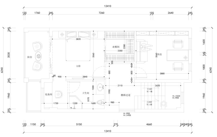 290平碧桂园新中式风格-平面设计图及设计说明