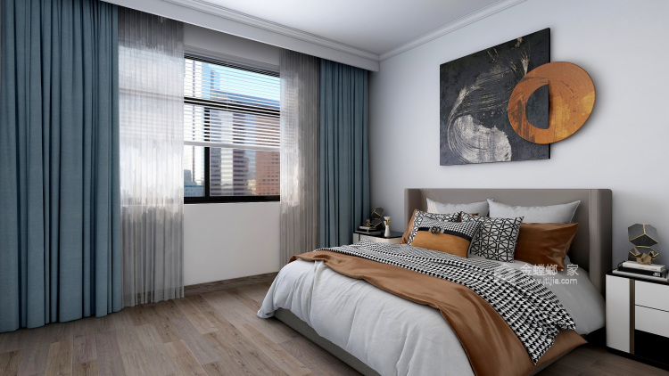 135平凤凰城现代风格-卧室效果图及设计说明