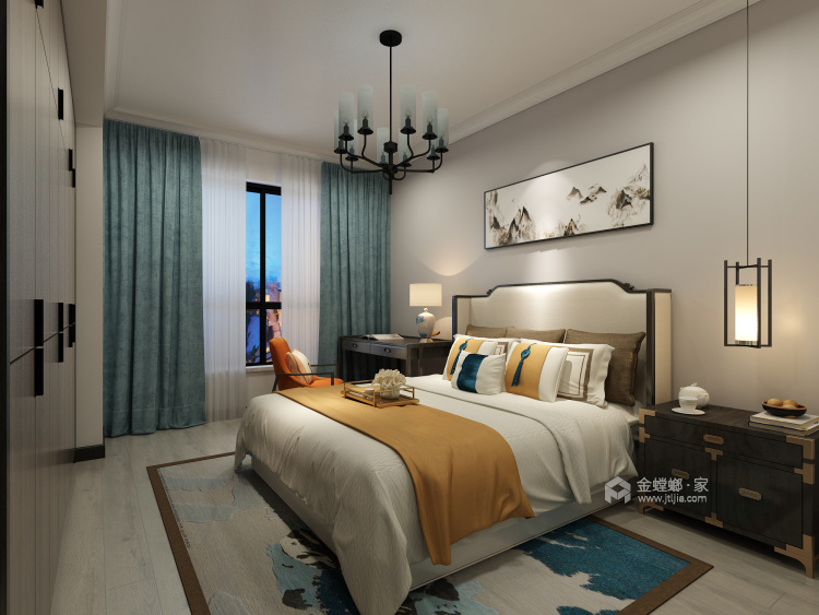136平盛世华都新中式风格-时光漫舞，中式之美-卧室效果图及设计说明