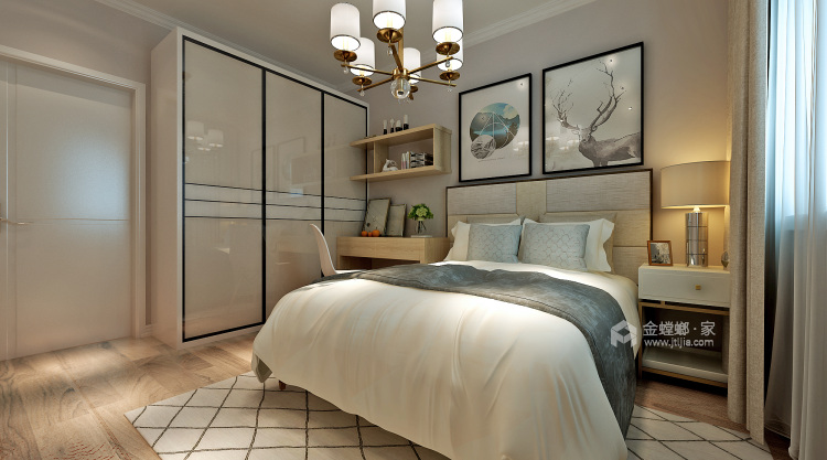 135平华恩城现代风格-卧室效果图及设计说明