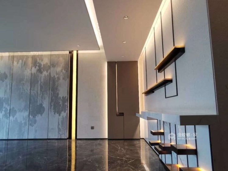 290平江山赋现代风格高级灰-客厅效果图及设计说明