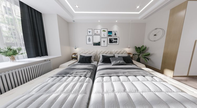 155平汀海壹品现代风格-时光缱绻，岁月静好-卧室效果图及设计说明