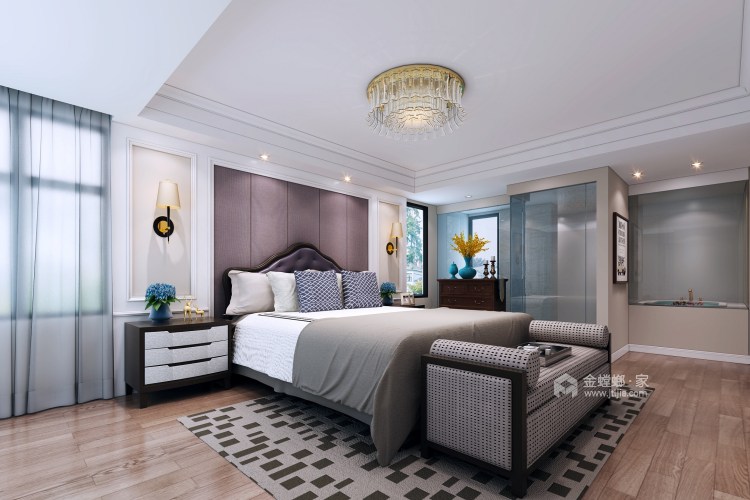 199平美加印象现代风格-欧之雅-卧室效果图及设计说明