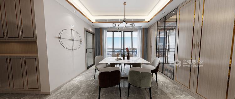 120平邦泰天著现代风格-餐厅效果图及设计说明