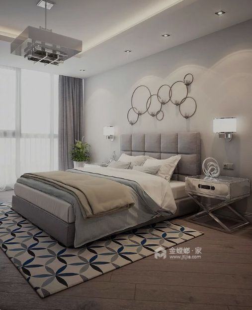 107平天空墅现代风格-卧室效果图及设计说明