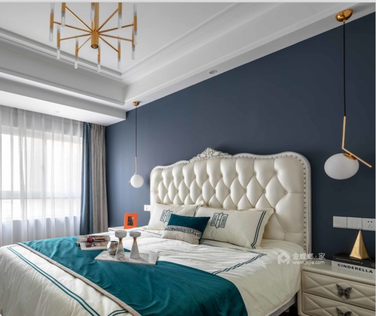 105平保利金香槟欧式风格-卧室效果图及设计说明