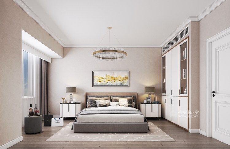 142平大发融悦东方现代风格-小温馨-卧室效果图及设计说明